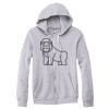Adult Triblend Full-Zip Fleece Hooded Sweatshirt Thumbnail