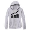 Adult Triblend Full-Zip Fleece Hooded Sweatshirt Thumbnail