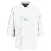Eight Pearl Button Chef Coat with Thermometer Pocket Thumbnail